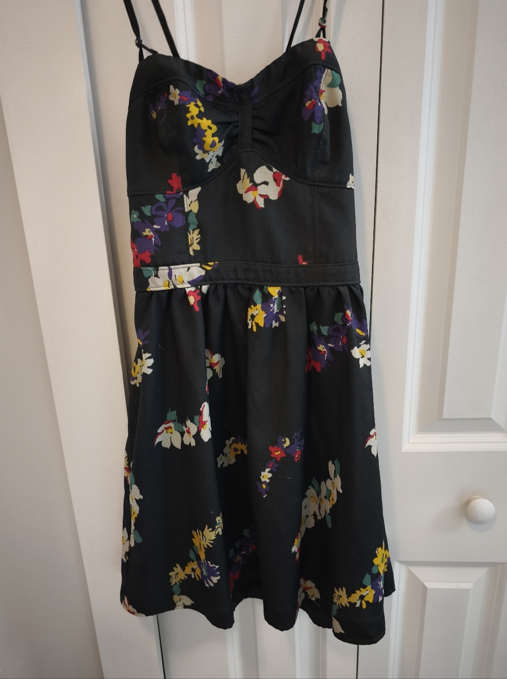 American Eagle Floral Fit & Flare Sun Dress